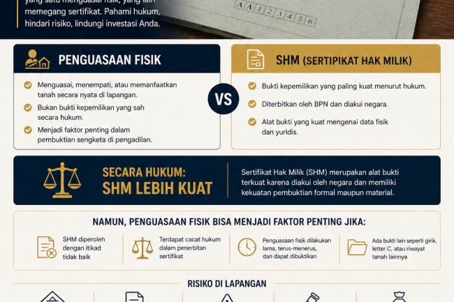 Penguasaan Fisik vs SHM: Mana yang Lebih Kuat Secara Hukum?