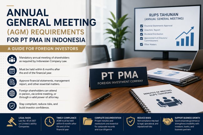 Annual General Meeting (AGM) Requirements for PT PMA in Indonesia: A Guide for Foreign Investors